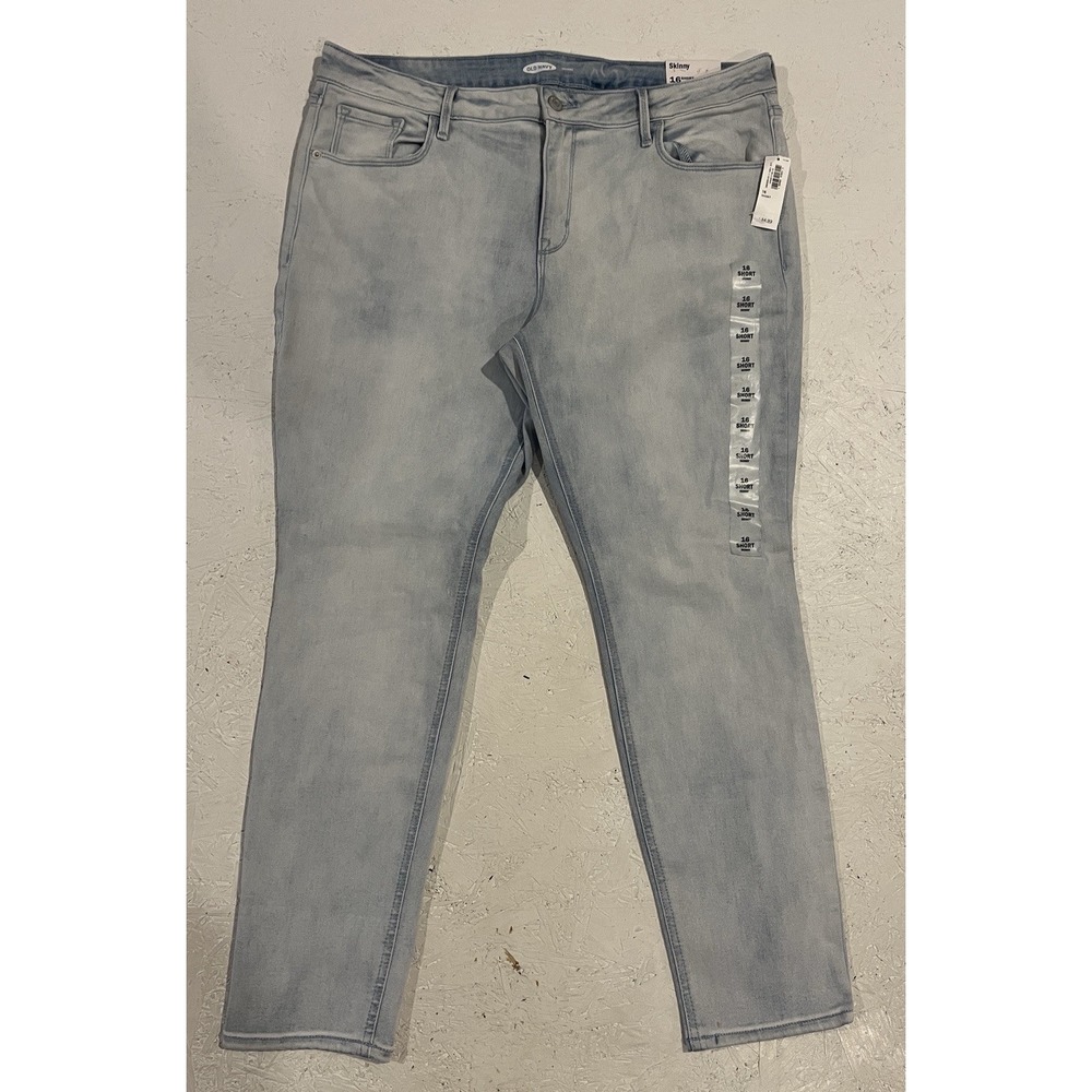 Old Navy Women's Skinny Jeans NWT Size 16 Short Blue Light Wash